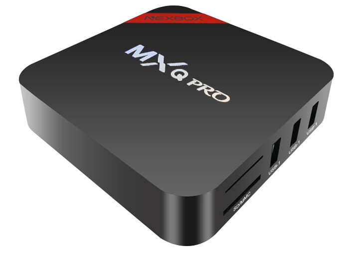 NEXBOX MXQ PRO TV Box front - techniblogic