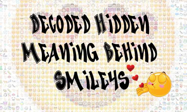 Decoded Hidden Meaning behind Smileys