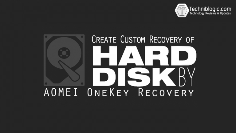 Create a Custom Windows Recovery Partition Using AOMEI OneKey Recovery