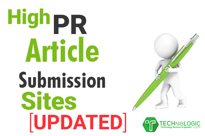 High PR Article Submission Sites List 2023