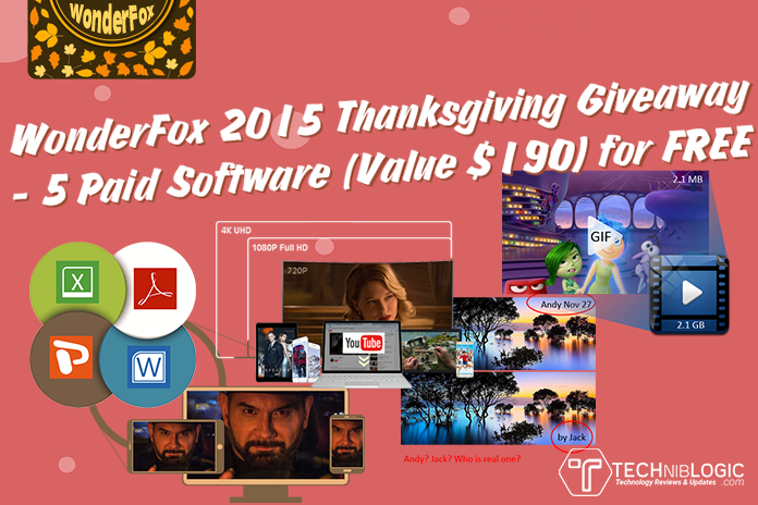 5 Paid Software for FREE Giveaway by WonderFox 2015