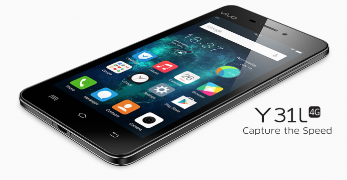 Vivo launches Y31L with 4G Support in India for Rs. 9,450