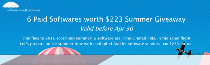 6 Paid Softwares worth $223 Summer Giveaway