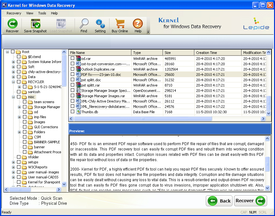 Picture6 Kernel for Windows Data Recovery Review