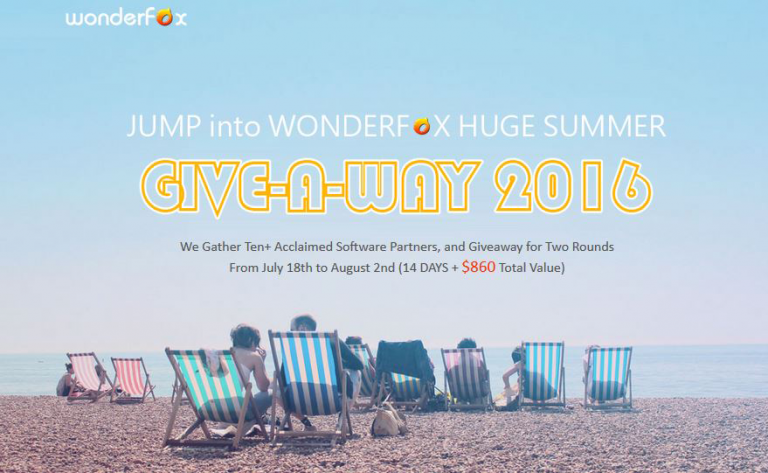 [Deal Alert] WonderFox Summer Giveaway Worth $860