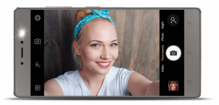 Gionee S6s with Selfie flash