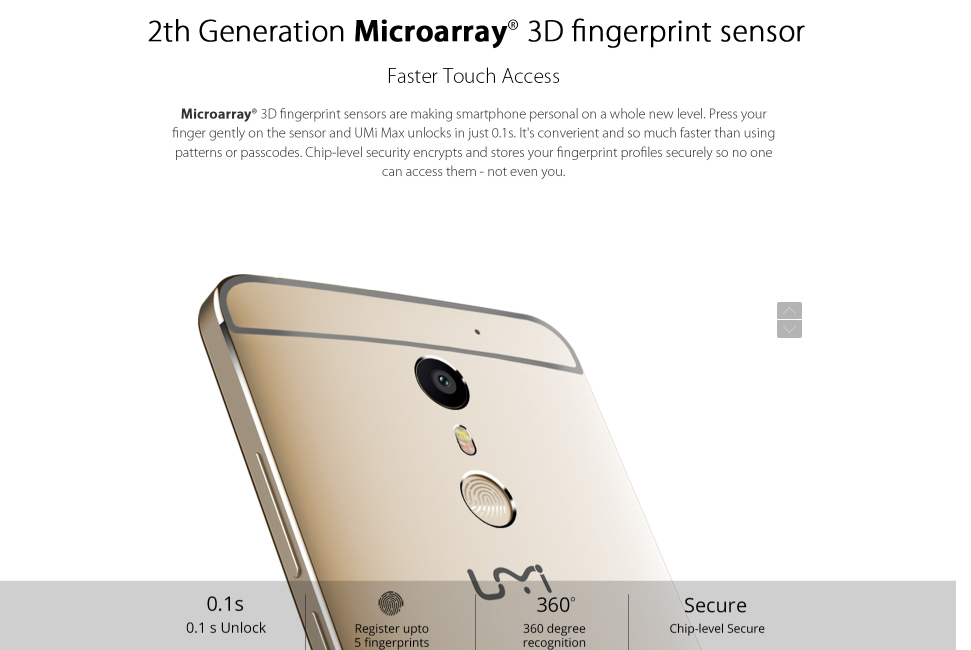 Umi Max 360 degree recognision fingerprint - techniblogic