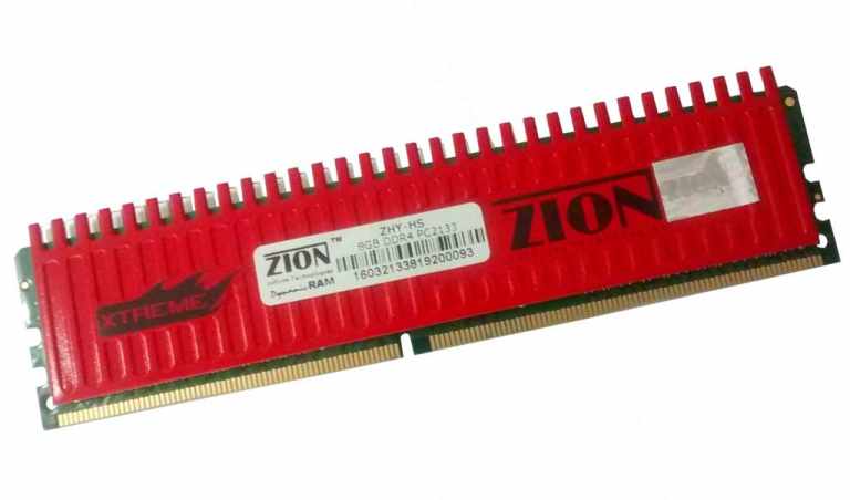 Zion DDR4 RAM out with some Budget