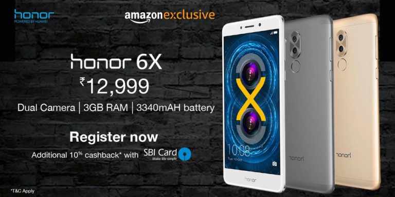 Honor 6X launched in India with Dual Camera at 12,999 INR