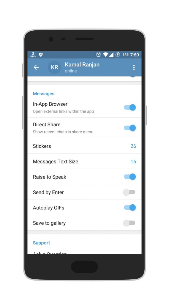 Telegram Messenger App - Techniblogic