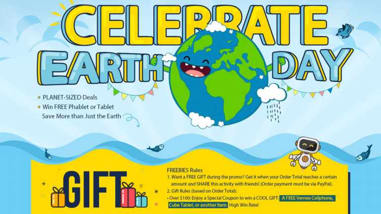 Gearbest Earth Day Flash Sale Offers – Win the Free Phablet and Tablet!