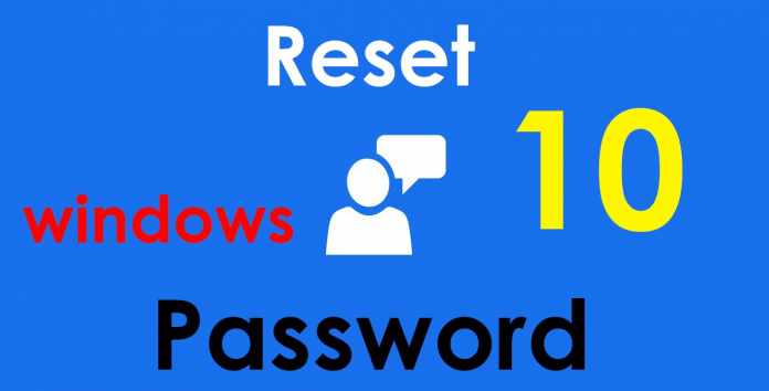 Reset Forgotten Windows 10 Password without Reset Disk