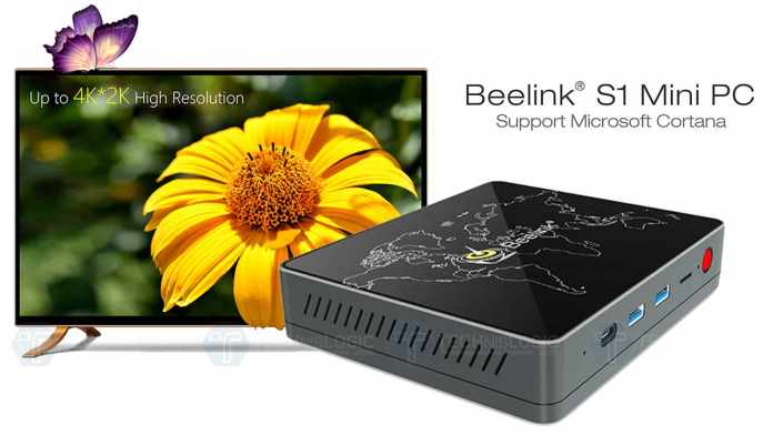 Beelink S1 Mini PC with Windows 10, 4GB RAM and Voice Contro