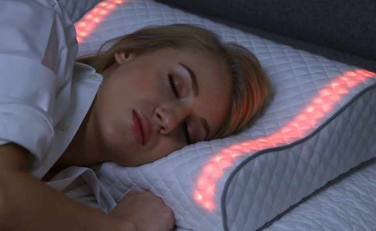 Sleep tight with Futuristic Sunrise Smart Pillow ð´