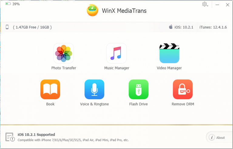 WinX MediaTrans : Make iTunes M4V/M4P Files Playable in Any Devices