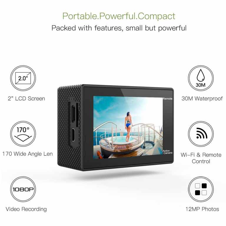 Record 4K videos with Cheapest Action Camera