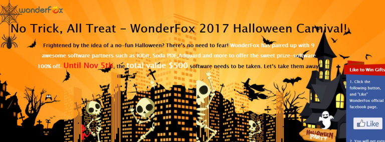 WonderFox 2017 Halloween Giveaway