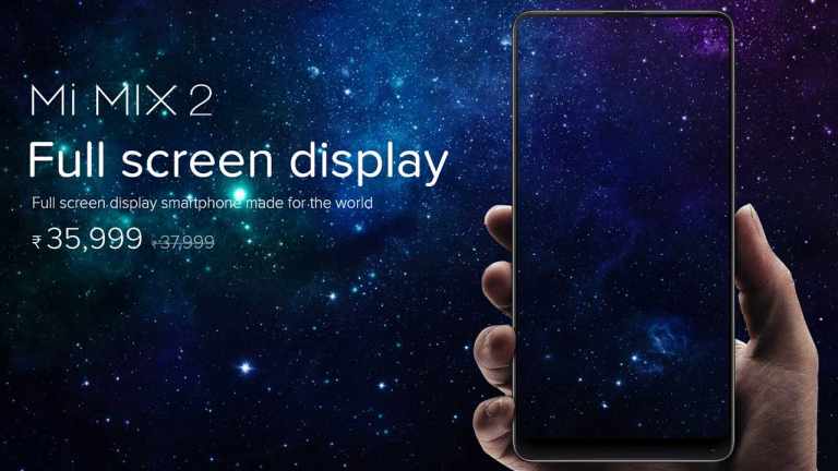 Xiaomi Mi MIX 2 With Bezel-Less Display Launched in India for Rs 35,999