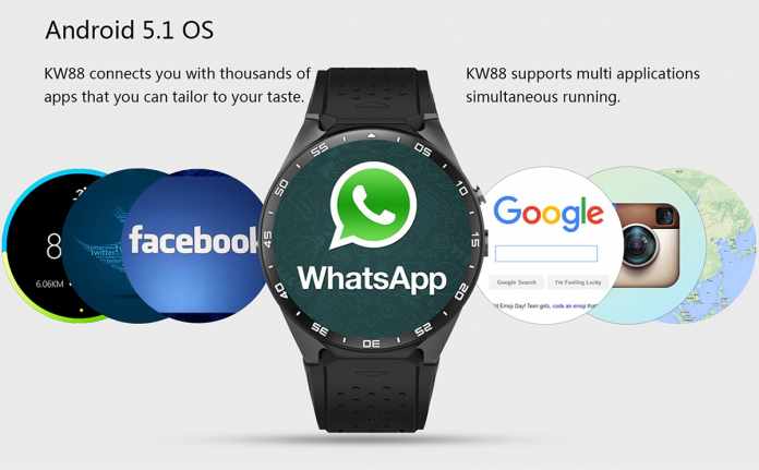 Smartwatch Revolution – KingWear KW88 With Android 5.1