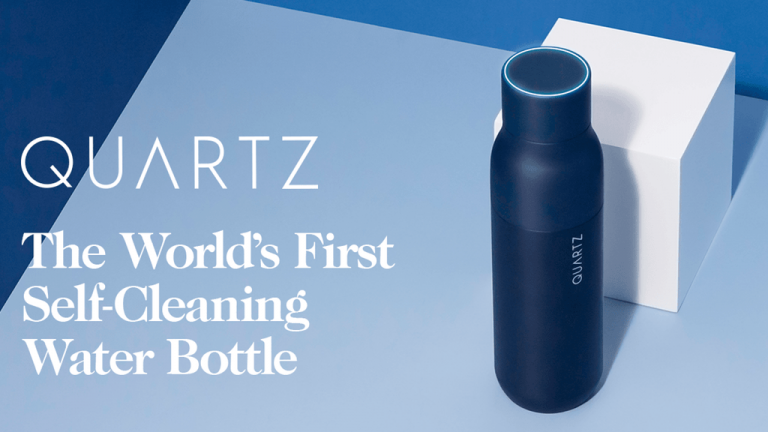 QUARTZ Bottle - Water Purification in a Self-Cleaning Bottle