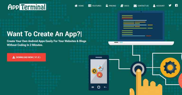 AppTerminal 1.0 Launched for FREE – Best Website to APK Builder 2018