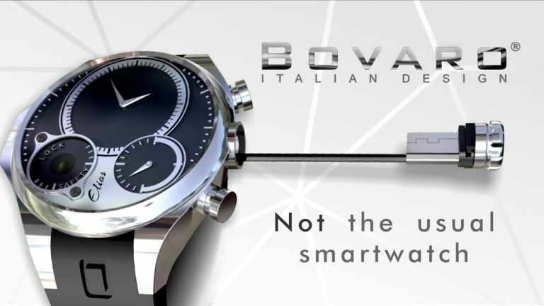 Bovaro – Wristwatch Power Bank with Re-Tractable Cable and Torch