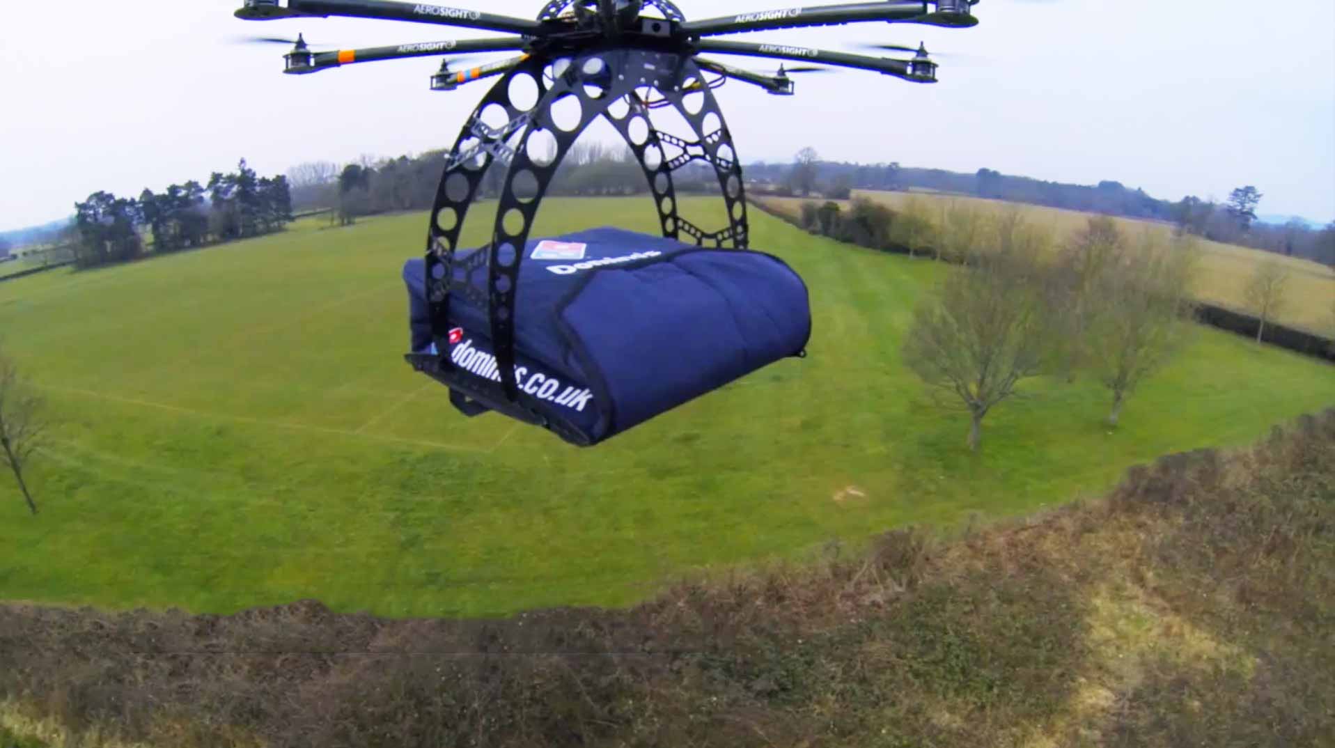 Dominoes delivery drone