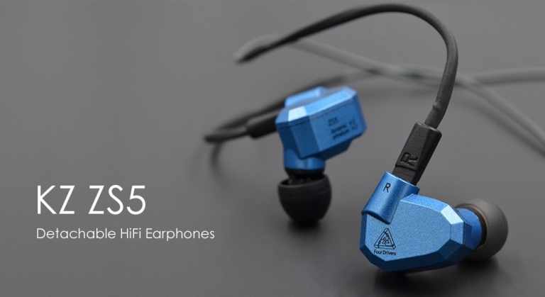 Grab The KZ ZS5 Detachable HiFi Earphones at $19.99 [Great Deal]