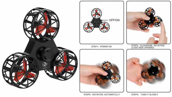 Fidget Spinner + Drone = Flying Fidget Spinner : Fidgettz F1