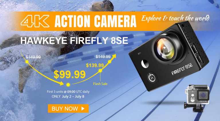 [Deal Alert] Best Action Camera on Sale! – Hawkeye Firefly 8SE