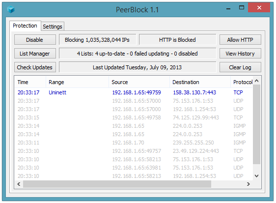 PeerBlock-firewall