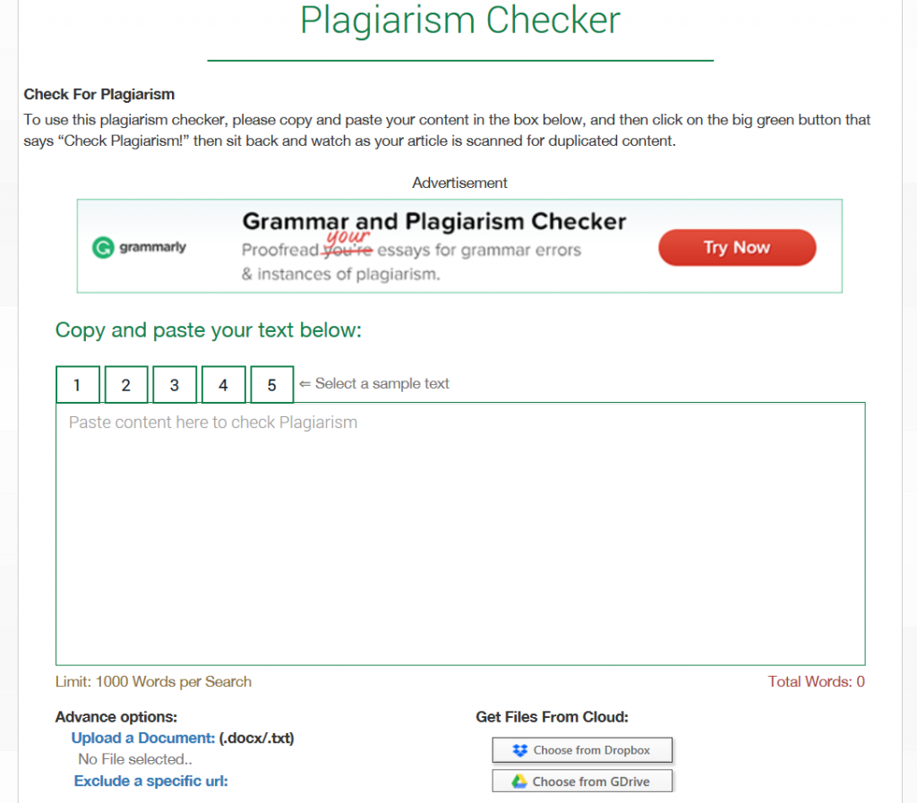 Plagiarism Checker - A Free Online Plagiarism Detector