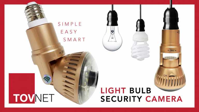 Tovnet : World’s First Light Bulb WIFI Security Camera