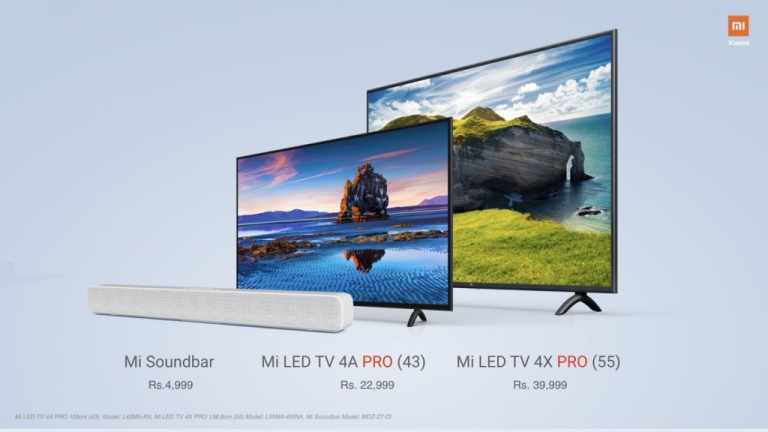 Xiaomi Mi Soundbar and New Mi Smart LED TVs Launched In India