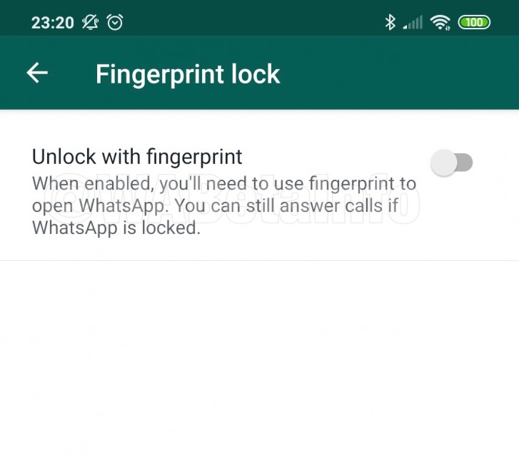 WhatsApp Beta for android features fingerprint lock 
