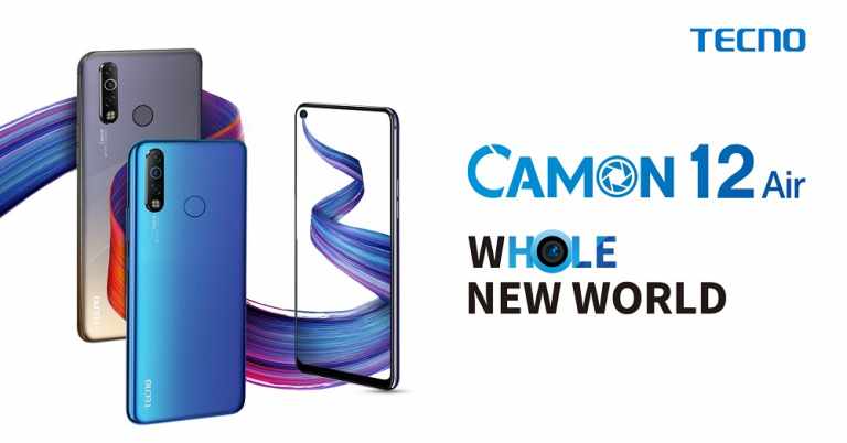 Tecno Camon 12 Air with punch hole display and 4,000mAh battery launched for Rs 9,999