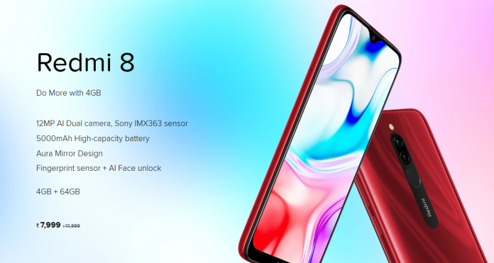 Xiaomi Redmi 8 Launched in India: Price, Specifications