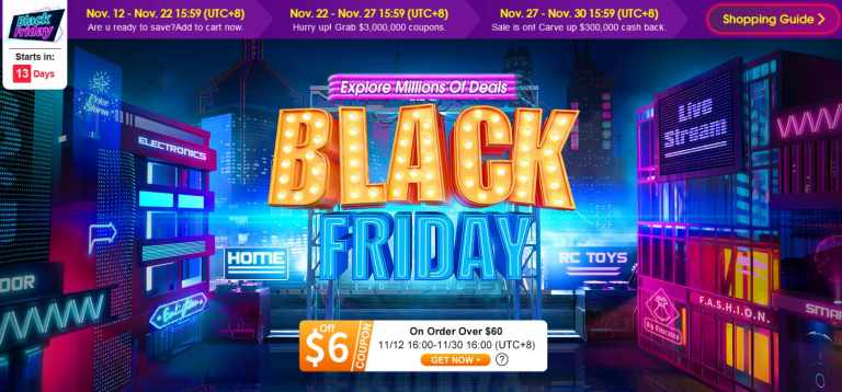 Massive Discount & Offers on Banggood’s Black Friday Deals 2019