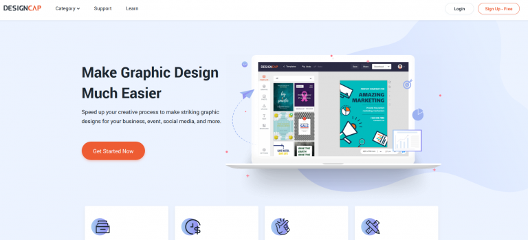 DesignCap Review - Design Awesome Graphics For Social Media