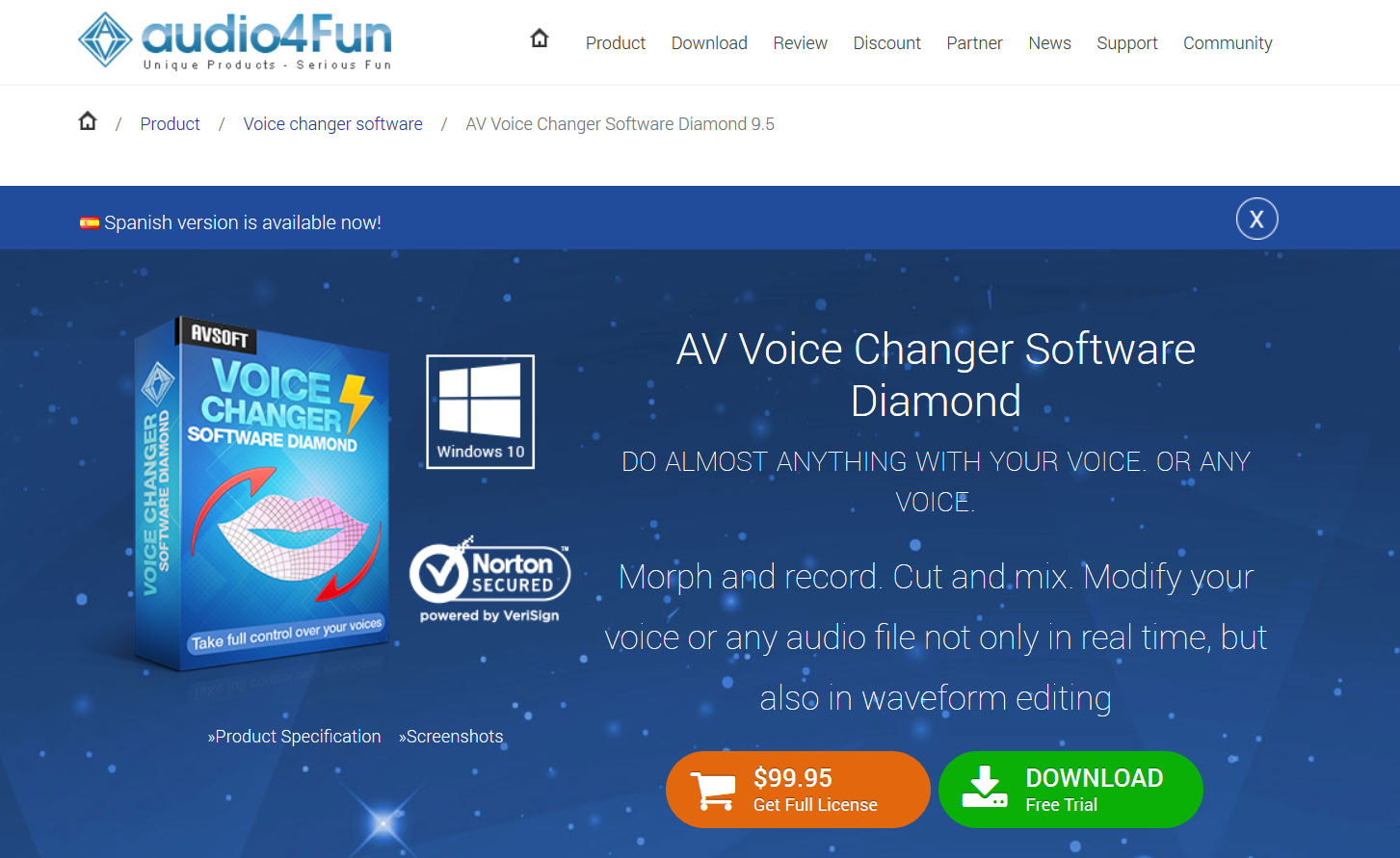AV Voice Changer Software Diamond - Realtime female