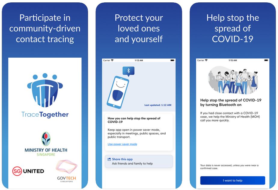 TraceTogether best coronavirus apps