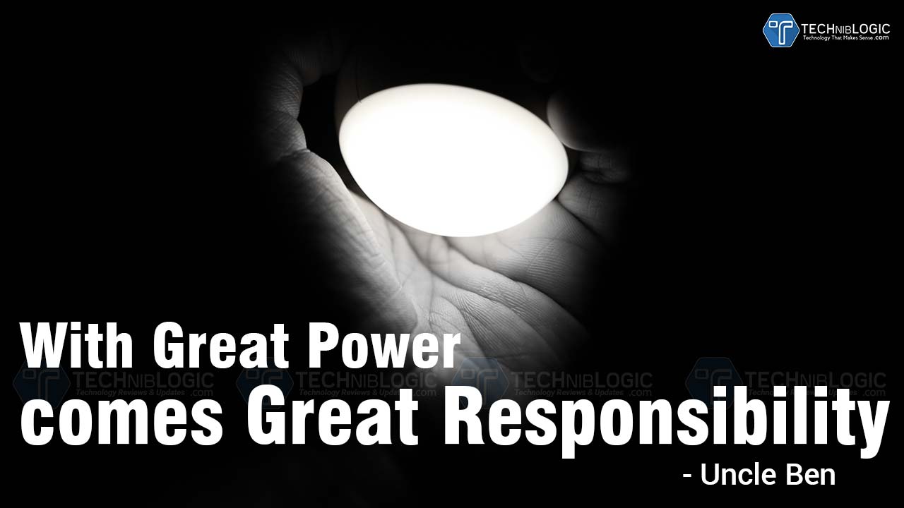 with great power comes great responsibility quote