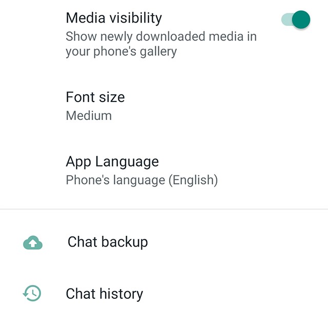 Access your chat history