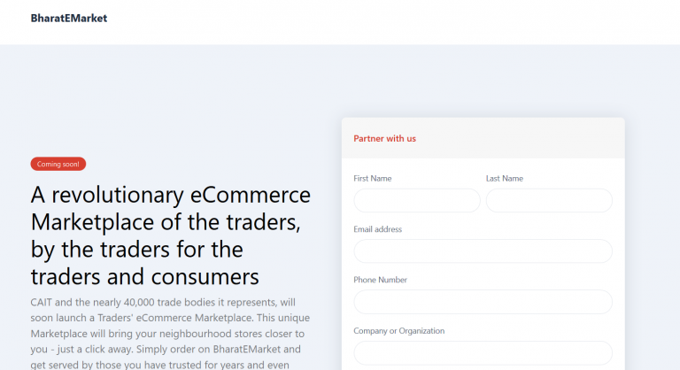 Bharat Market eCommerce to launch for Retail Traders