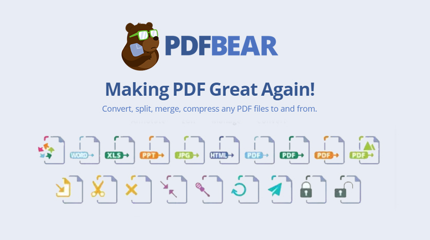 PDFBear: 4 Helpful PDF Tools