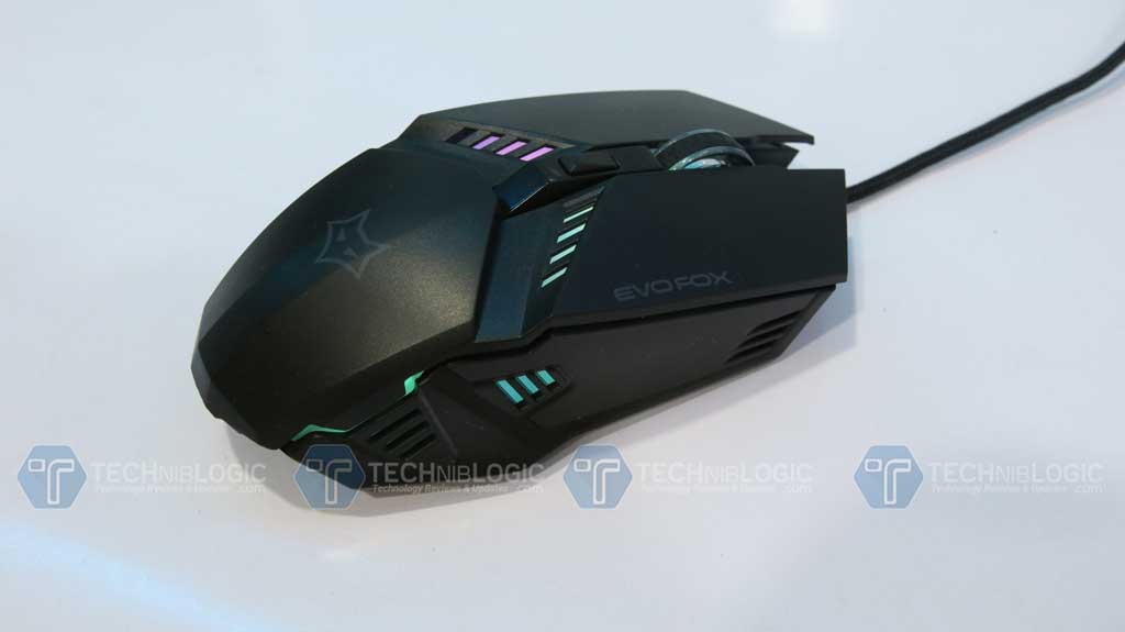 Amkette EvoFox Shadow Gaming Mouse RGB Colors