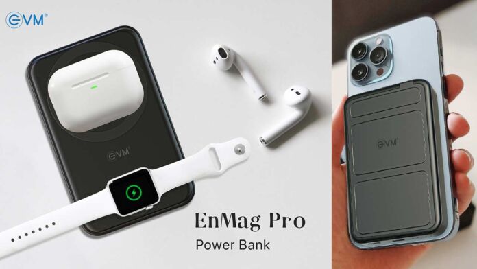 EVM EnMag Pro Powerbank with Magnetic Wireless Powerbank