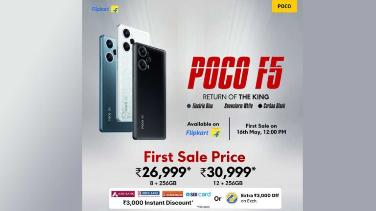Unleash the Power of POCO F5: Exclusive Sale on Flipkart with Special Offers!