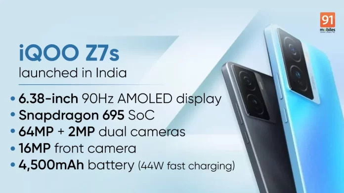 iQoo Z7s 5G with 64MP Camera Launched in India