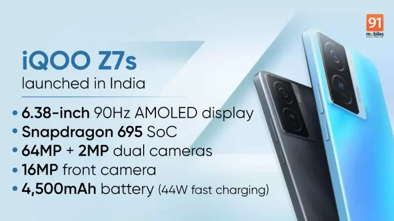 iQoo Z7s 5G with 64MP Camera Launched in India: Price, Offers and More